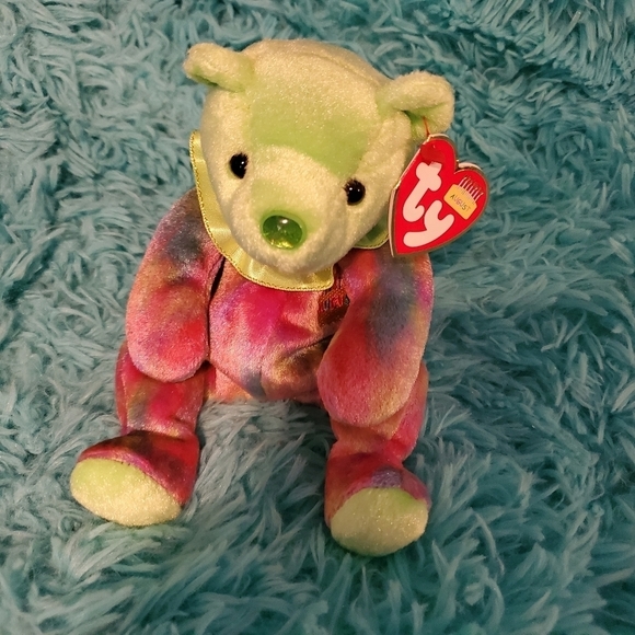 𝅺AUGUST the Birthday Bear Ty Beanie Babies  ***Retired*** - Picture 1 of 5